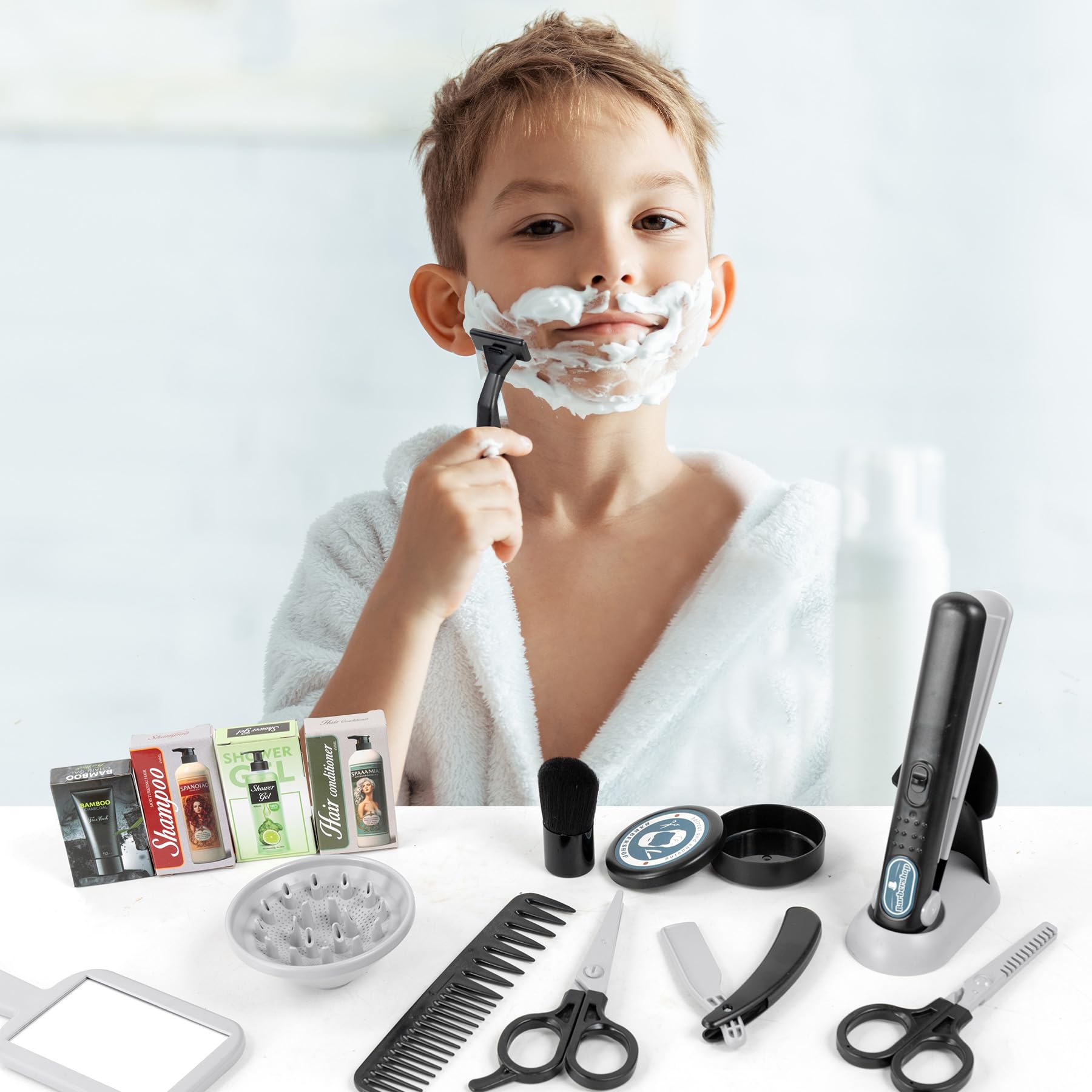 Klein Set De Coiffure Avec Sèche-cheveux Et Accessoires 7 Pièces Rose