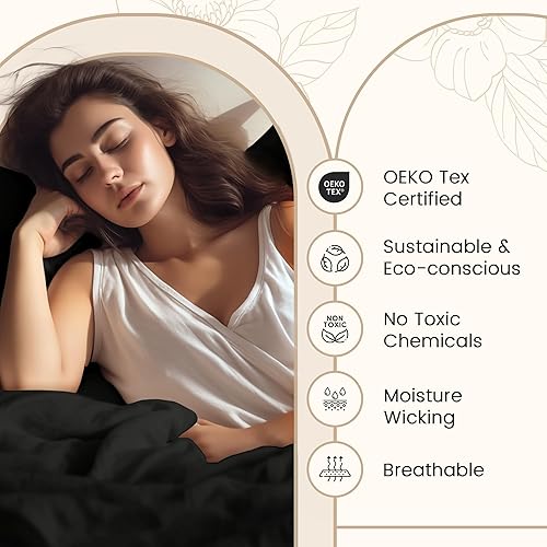 Miniatura 4 de CHATEAU HOME COLLECTION Juego de sábanas de tamaño King, juego de sábanas de bolsillo profundo, sábanas transpirables de fibra larga para cama