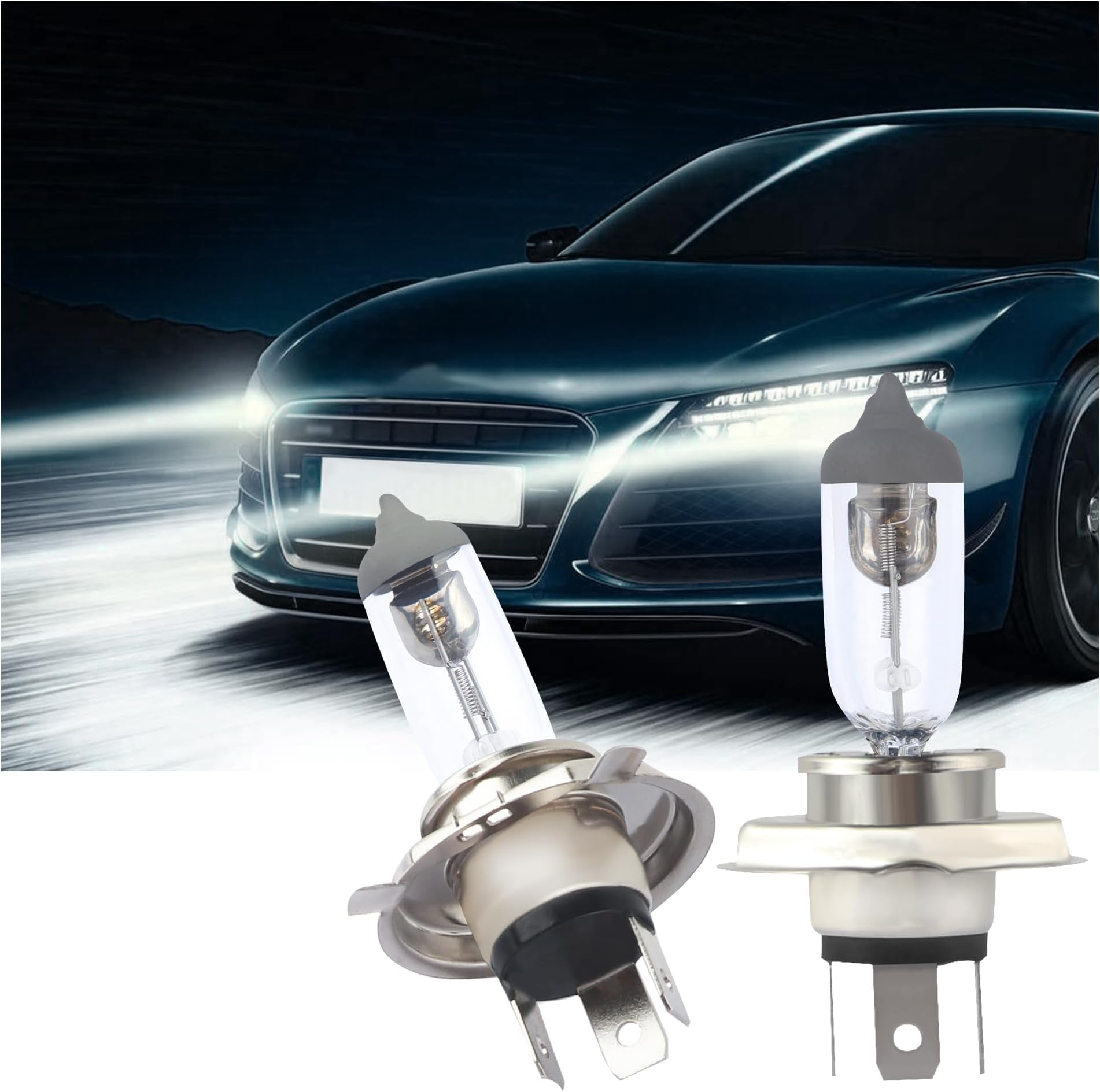 Amazon.com: NHHC 2PCS Super Bright H4 Led Headlight Bulbs,100W Beam ...