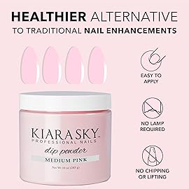 Kiara Sky Dip Powder Essentials 10 oz Refill, Medium Pink