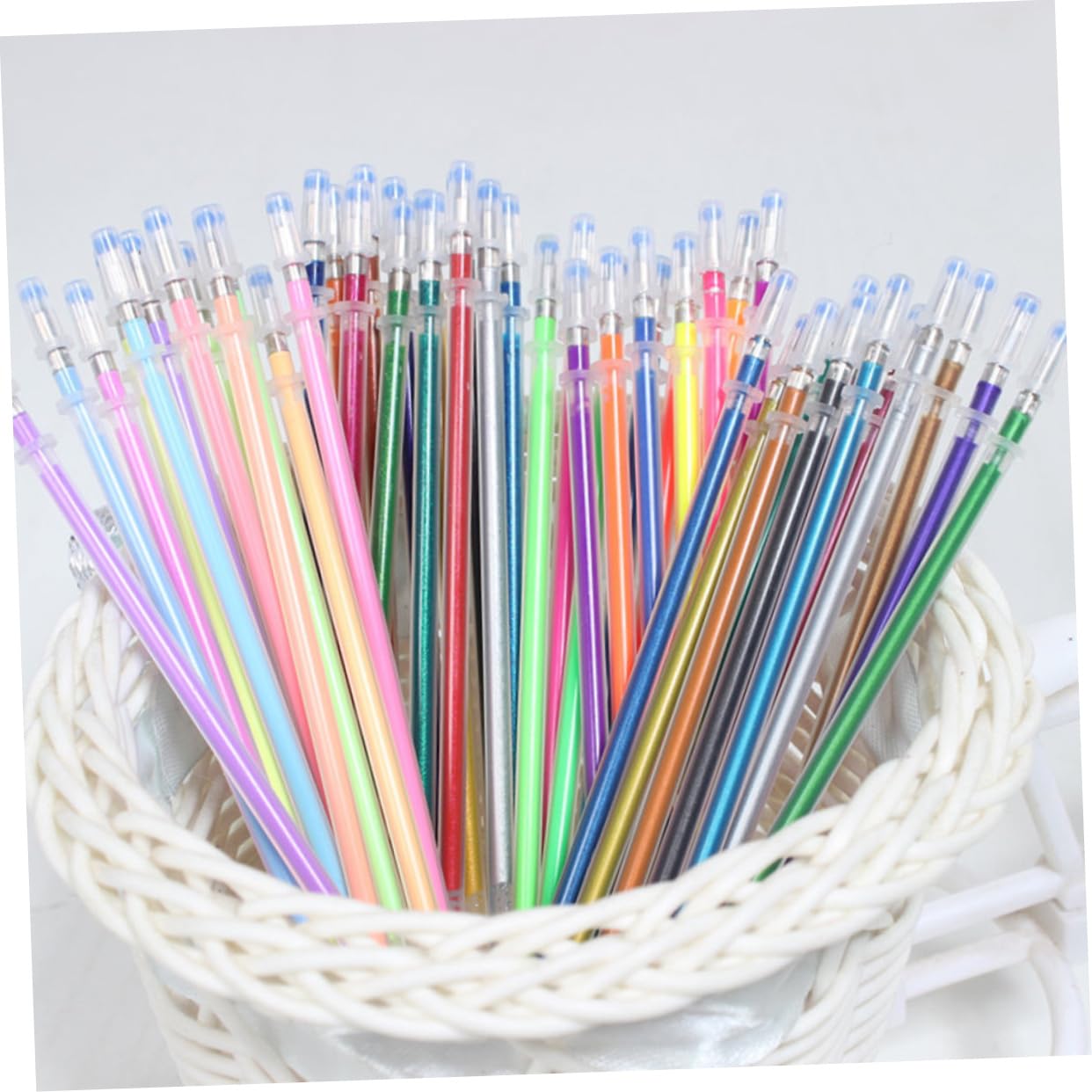 SHINEOFI 300pièces Recharges De Stylos Gel Colorés Pour Doodle Scrapbooking Et Dessin Fournitures De Bureau Multicolores