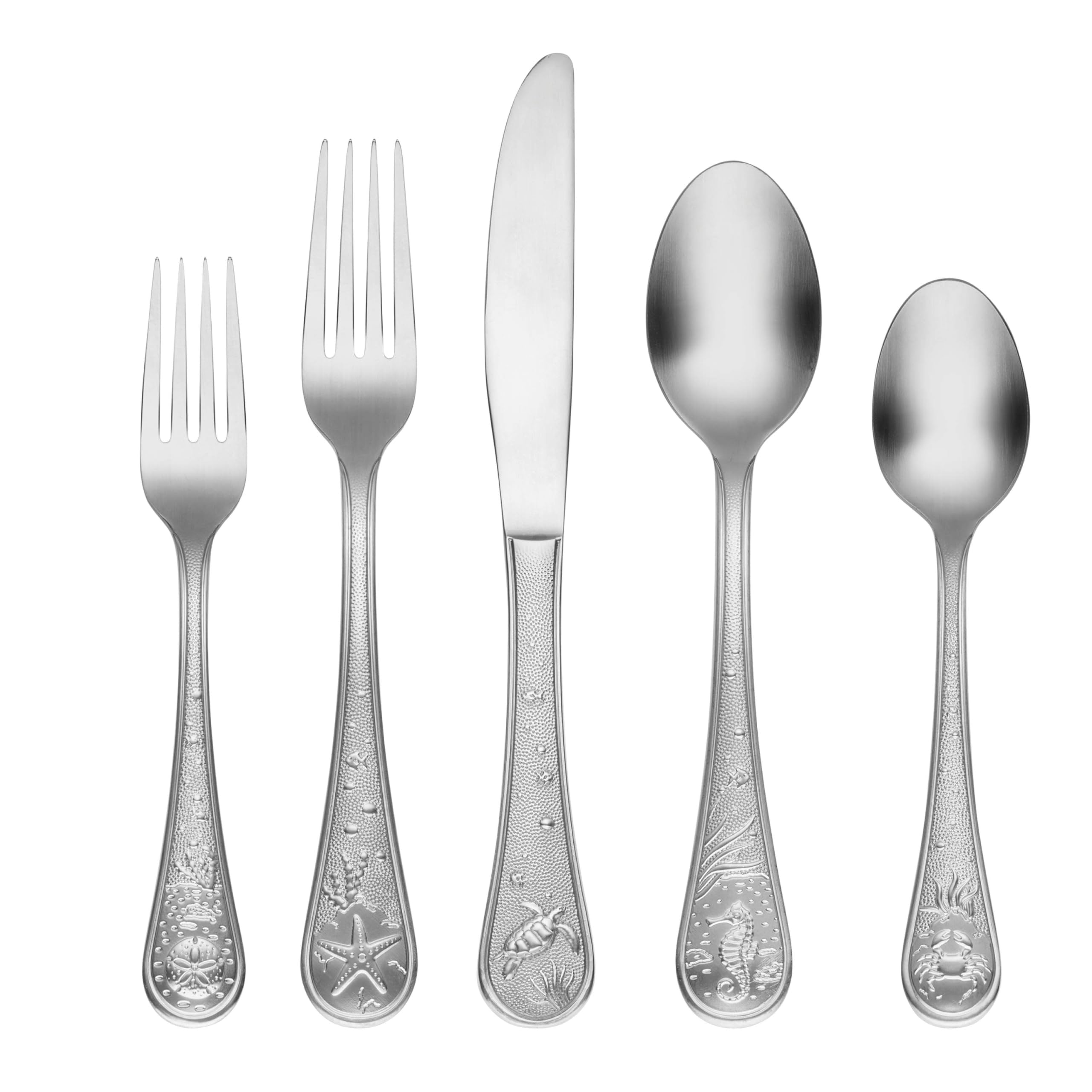 Cambridge Silversmiths Mirror Marine Life 20-Piece Flatware Set, Service for 4, (402820CML12DS)