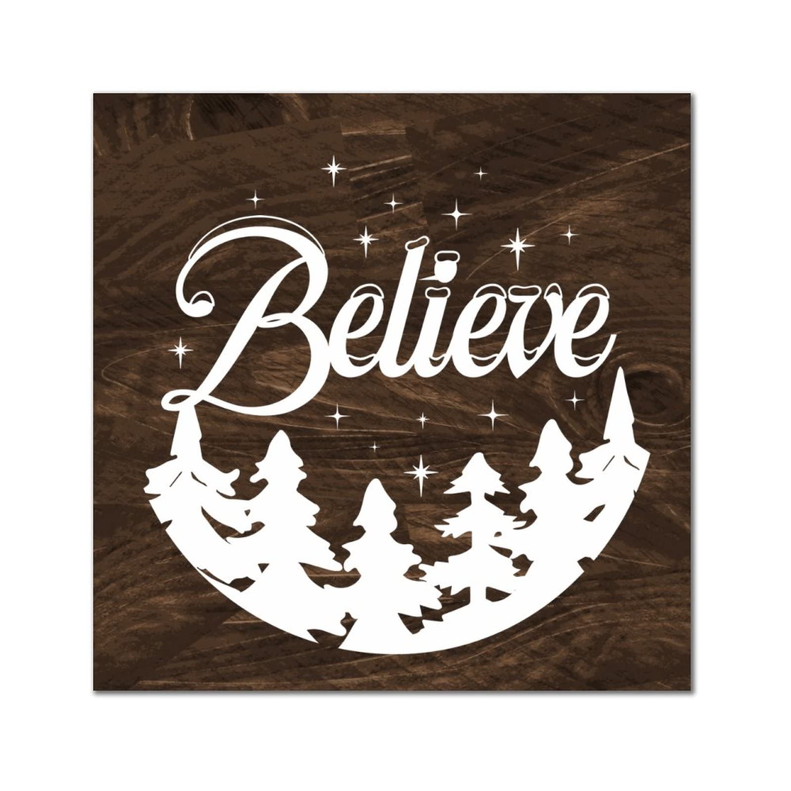 Décoration murale en bois 30,5 cm Merry and Bright pour maison et jardin