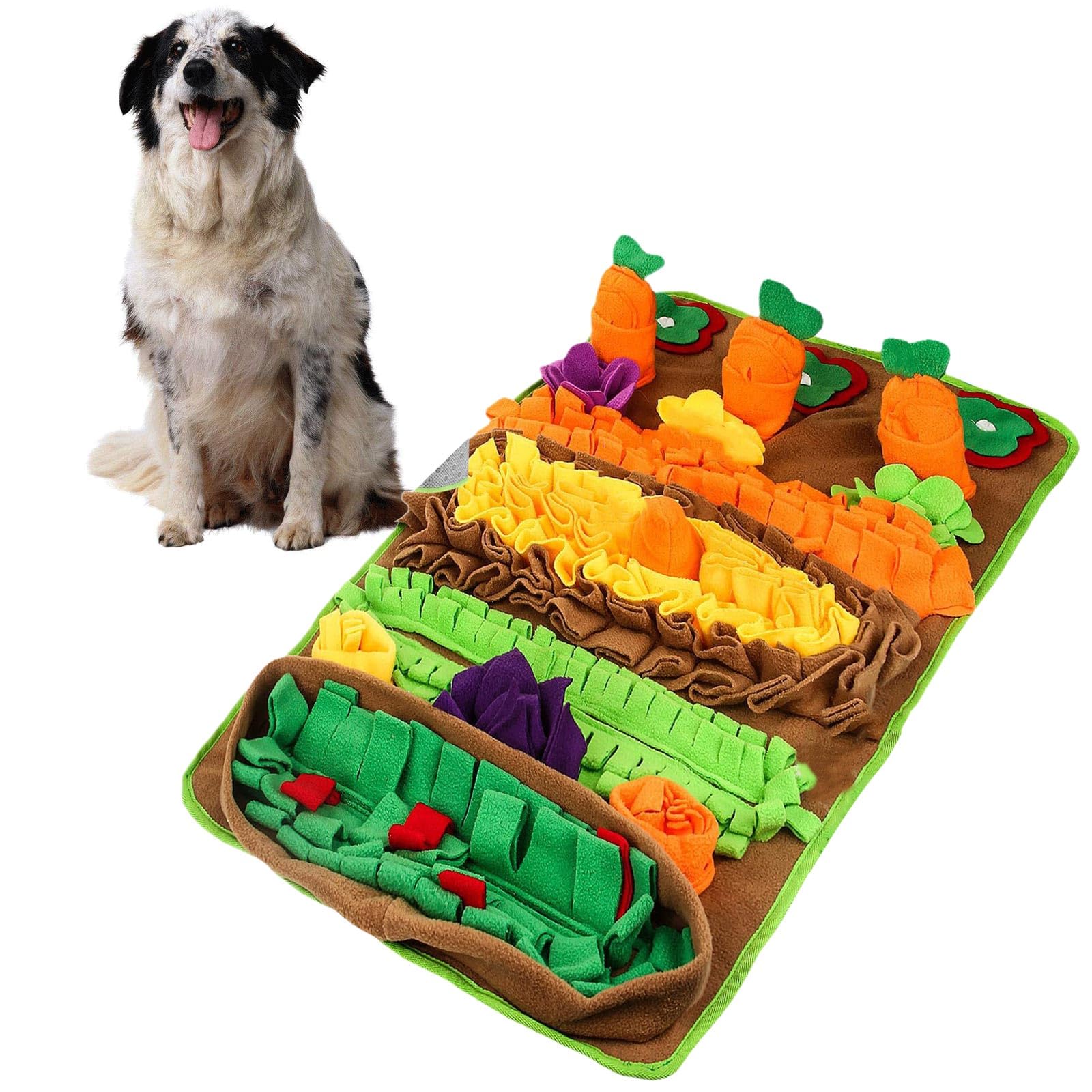 Tapis anti-bruit pour chien Tapis d'alimentation lente Puzzle de conduite ennuyeux de l'ennui Animal de compagnie Réduit l'anxiété Tapis de reniflement pour animaux de compagnie Fournitures pour