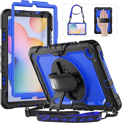 HXCASEAC Funda para Samsung Galaxy Tab S6 Lite de 10.4 pulgadas 202420222020, SM-P620P610P613P615 con soporte para bolígrafo, correa de