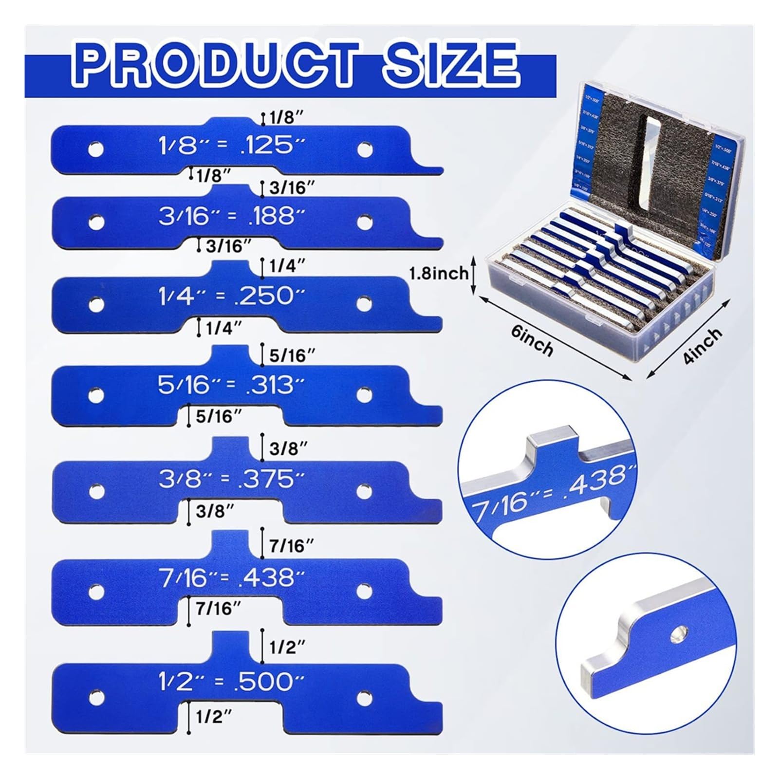 Router Table Gauges POWERTEC 7-Piece Router Table Setup Bars With ...