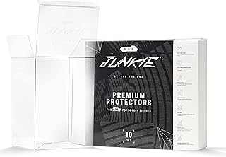 POP JUNKIE Funko POP Protector Premium Display Case for Funko POP Figures 0.60mm Extra Thick (10 Pack)