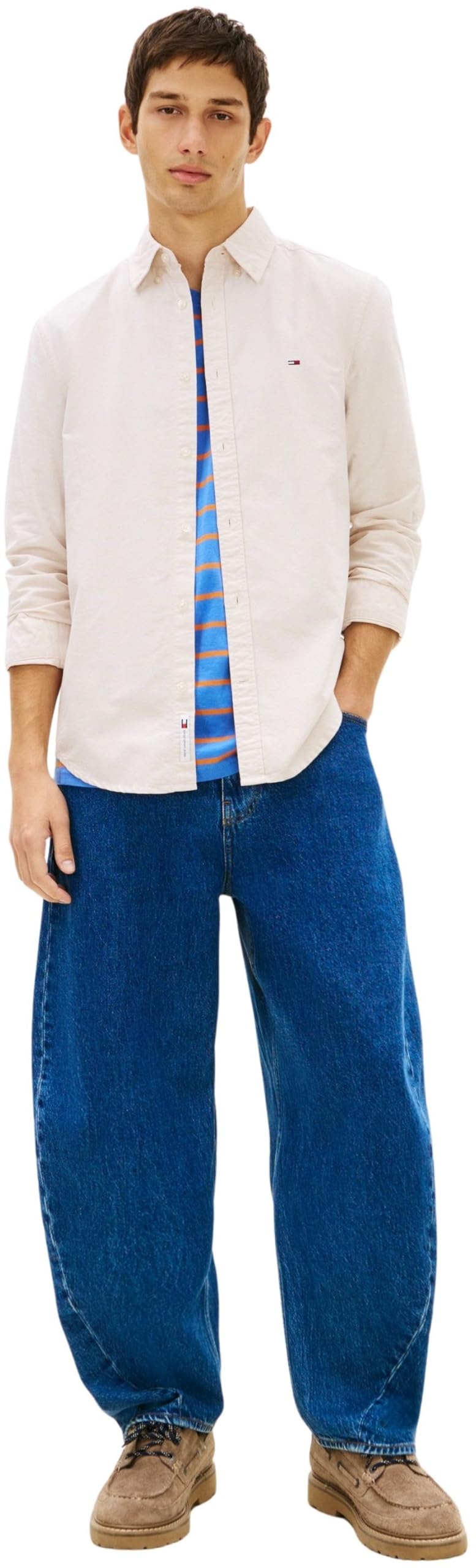 Tommy Jeans Camisa Hombre Oxford Shirt Regular Fit