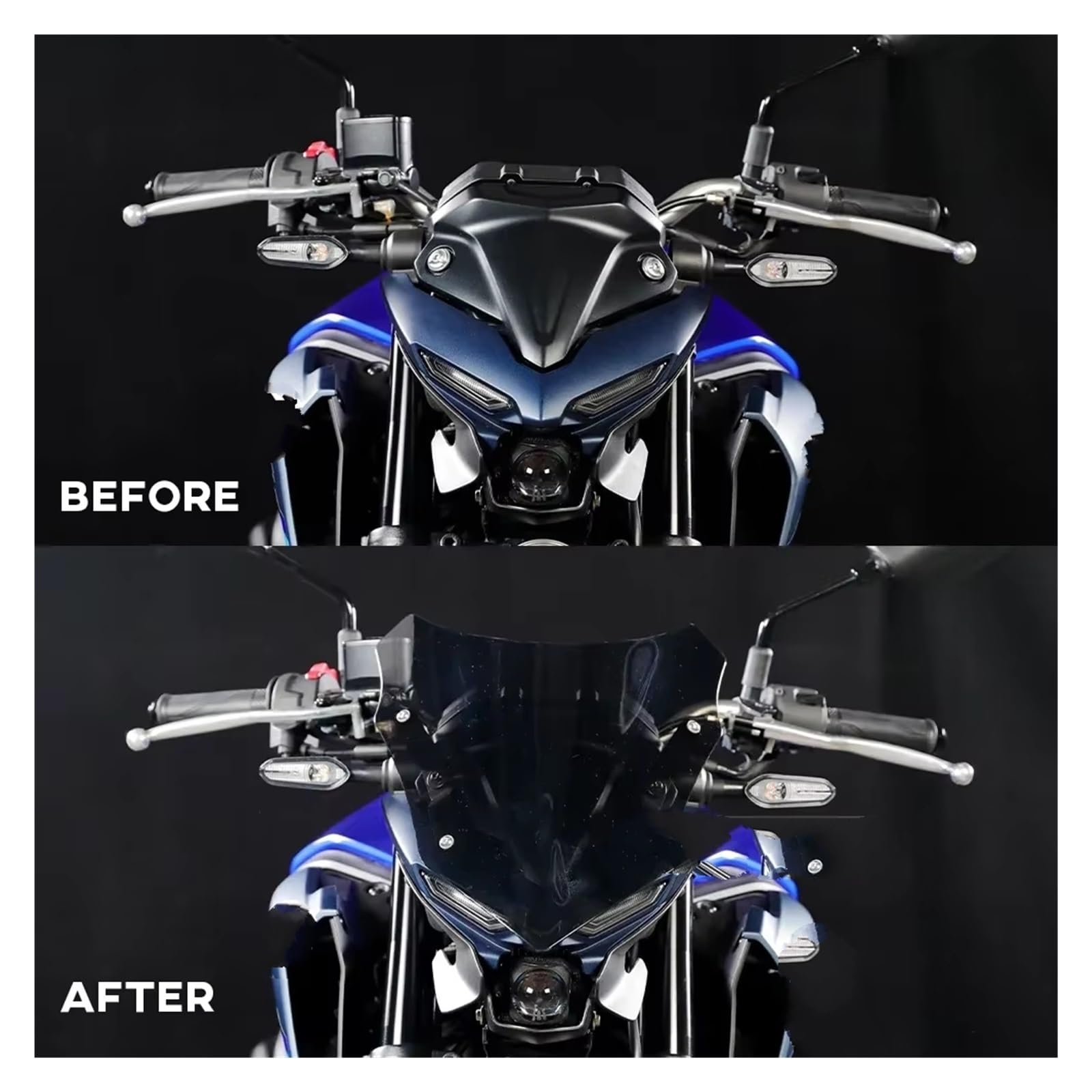 para MT25 para MT03 2021-2024 Parabrisas Accesorios para Motocicletas Pantalla Deflectora De Viento Escudo Protector Parabrisas Pantalla para Moto