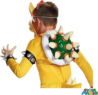 Bowser Costume for Kids, Official Nintendo Super Mario Bros Bowser Outfit