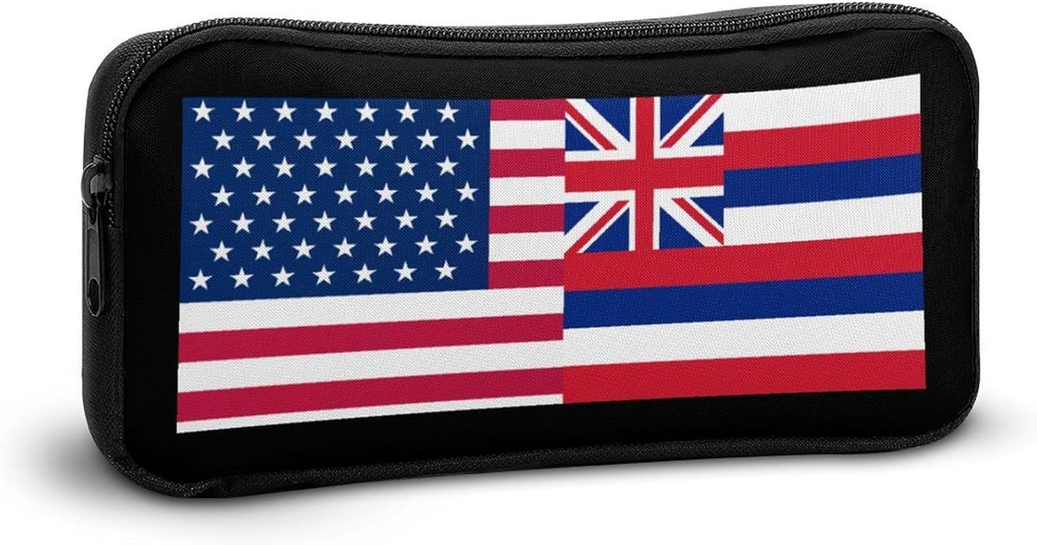 Flag of Usa And Hawaii Travel Cosmetic Bag Makeup Bag image 5