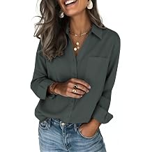 Zeagoo Blouses for Women Long Sleeve Dressy Casual Button Down Shirts