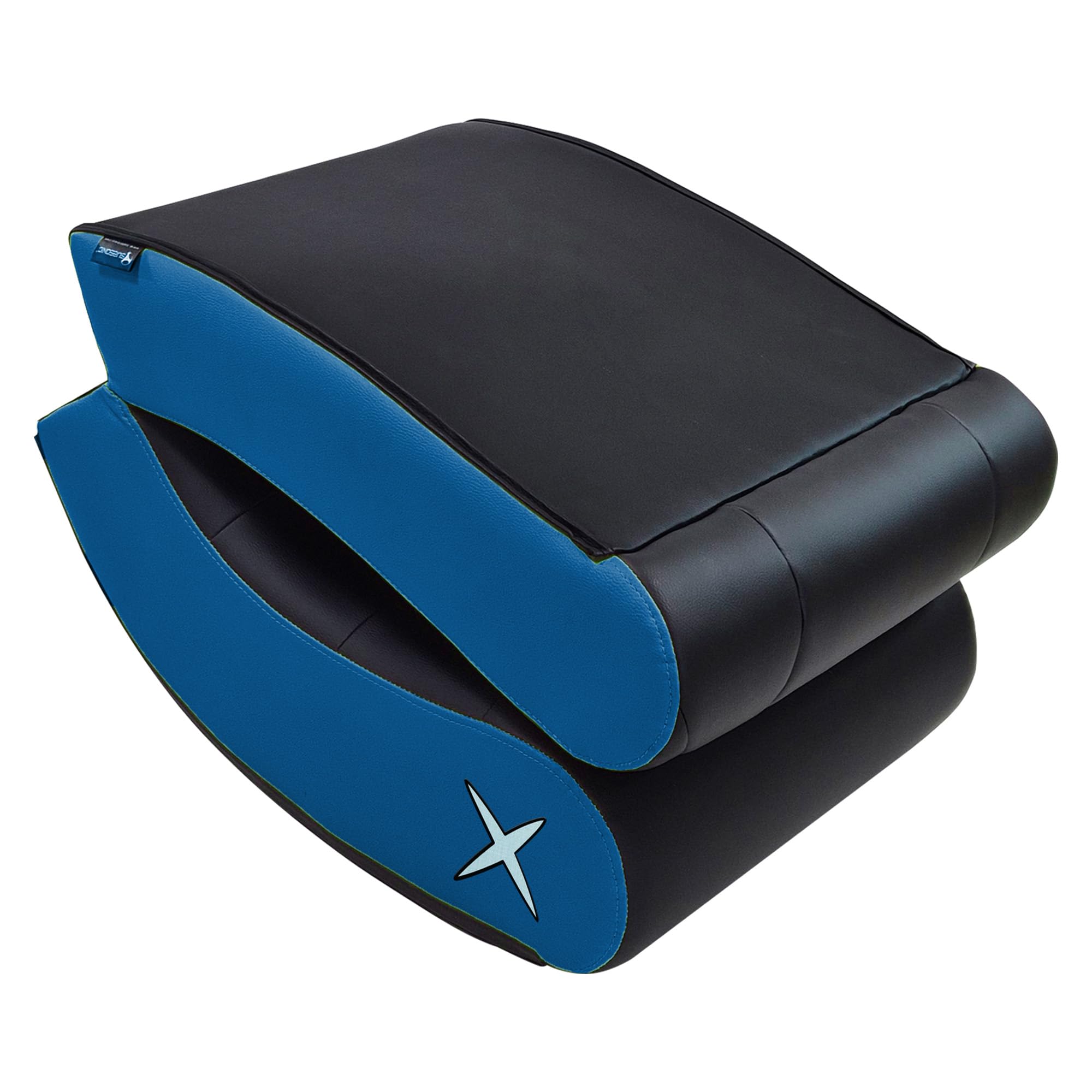 SUBSONIC – Sedia a dondolo da gaming Brawl Stars Crow – Sedia a dondolo ergonomica con licenza ufficiale – Similpelle nera e blu con ricamo – Comoda sedia per soggiorno o camera da letto