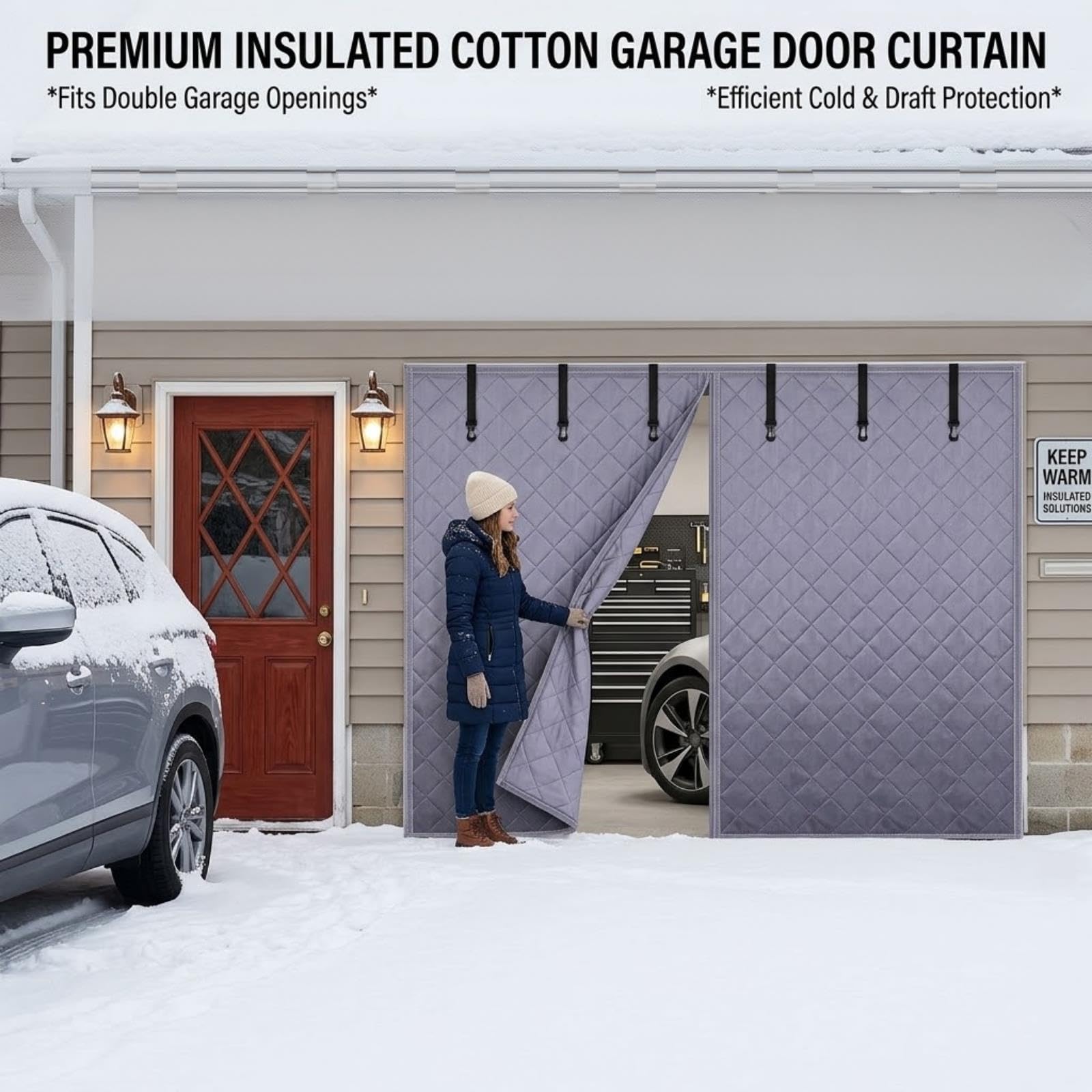 Copertura Termica Magnetica per Porta Garage, Isolamento Termico Garage