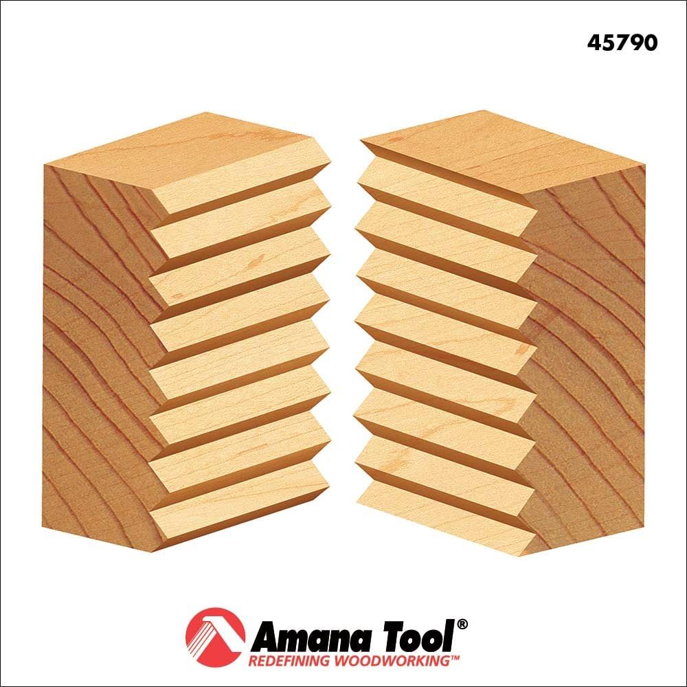 Amana Tool - 45790 Carbide Tipped V Joint 80 Deg x 1-3/8 Dia x 1-37/64 x 1/2" Shank