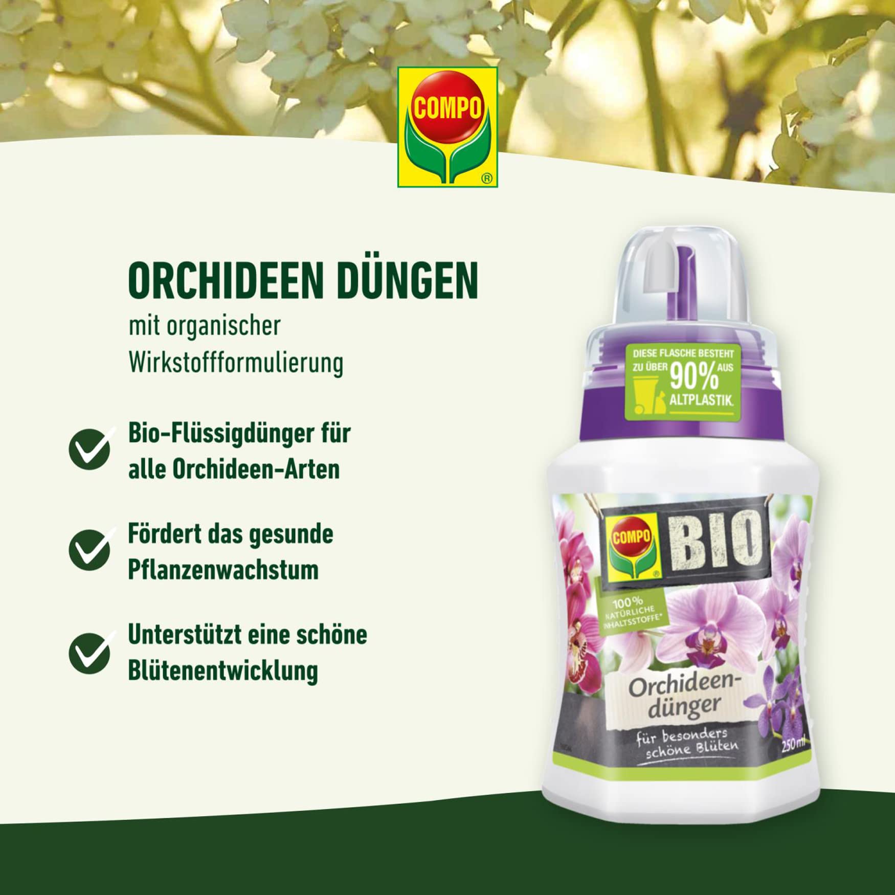 COMPO BIO Orchideendnger Spezial-Flssig-Dnger