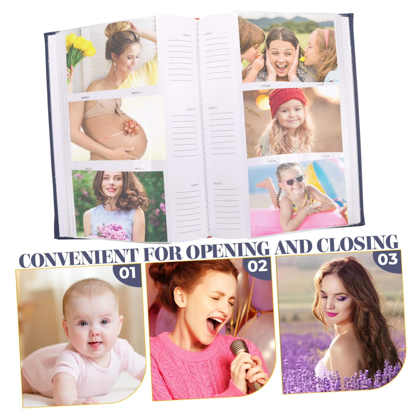 ORFOFE Pu Cover Für Großes Vintage-design Handgemachtes Familienalbum Für Hochzeiten Geburtstage Und Feiertage