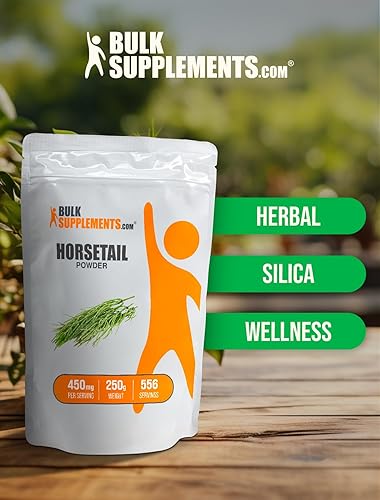 Miniatura 5 de BulkSupplements.com Polvo de cola de caballo, suplemento para el crecimiento del cabello, suplementos de sílice, suplementos para el crecimiento