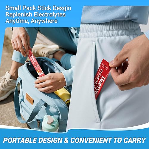 Miniatura 8 de Paquetes de electrolitos en polvo, mezcla de bebidas en polvo de electrolitos sin azúcar, 30 paquetes de hidratación, paquete variado, apto para