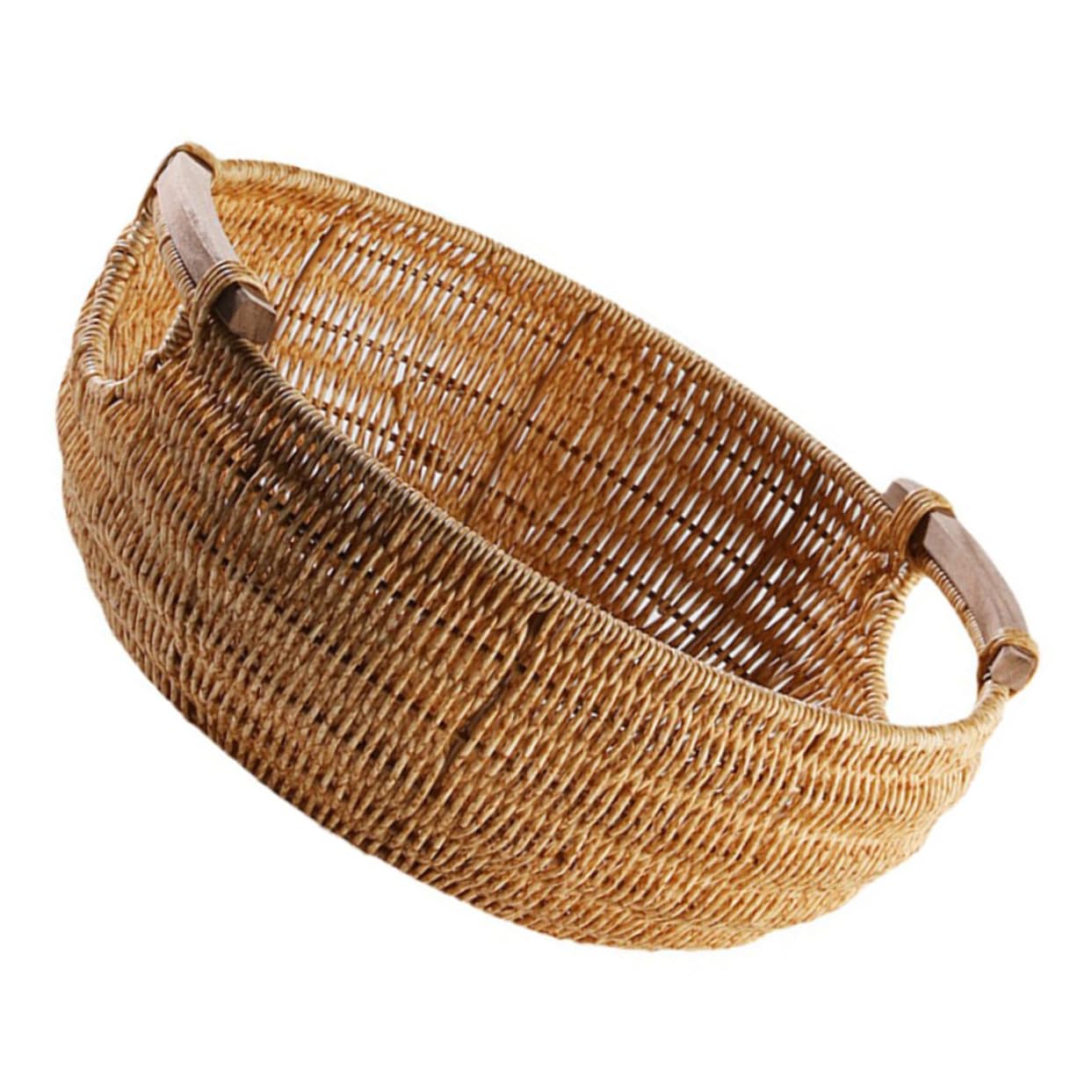 Cesta tejida de plástico organizadora para hogar y cocina PRETYZOOM