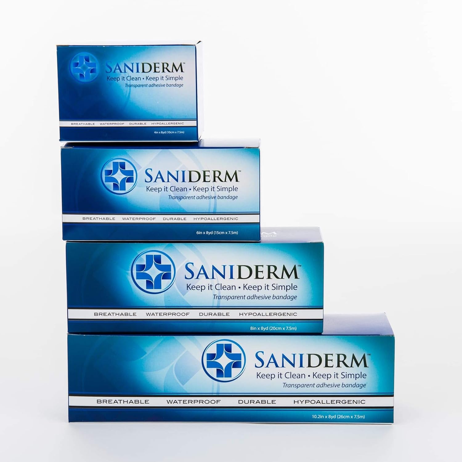 Saniderm Tattoo Aftercare Bandage | Transparent Hygienic Adhesive Wrap | 10.2 inch x 2 yard (25.91 cm x 1.83 m) Roll | Protect and Heal Your Tattoo : Beauty & Personal Care