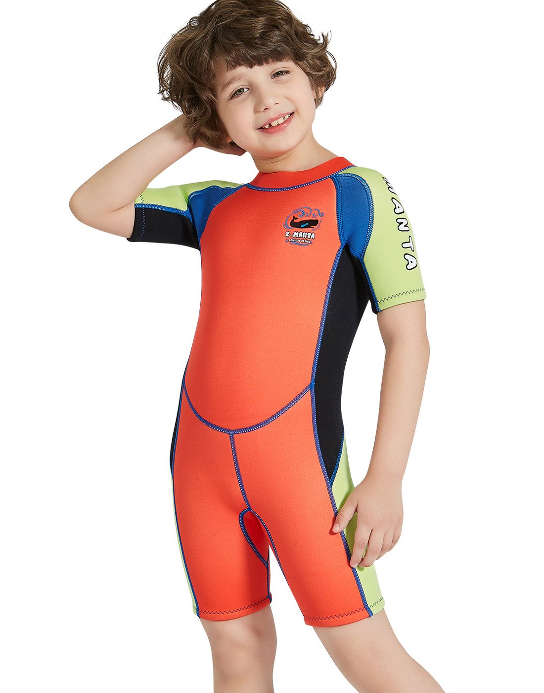 DIVE & SAIL Kids 2.5mm Warm Wetsuit One Piece UV Protection Shorty Suit