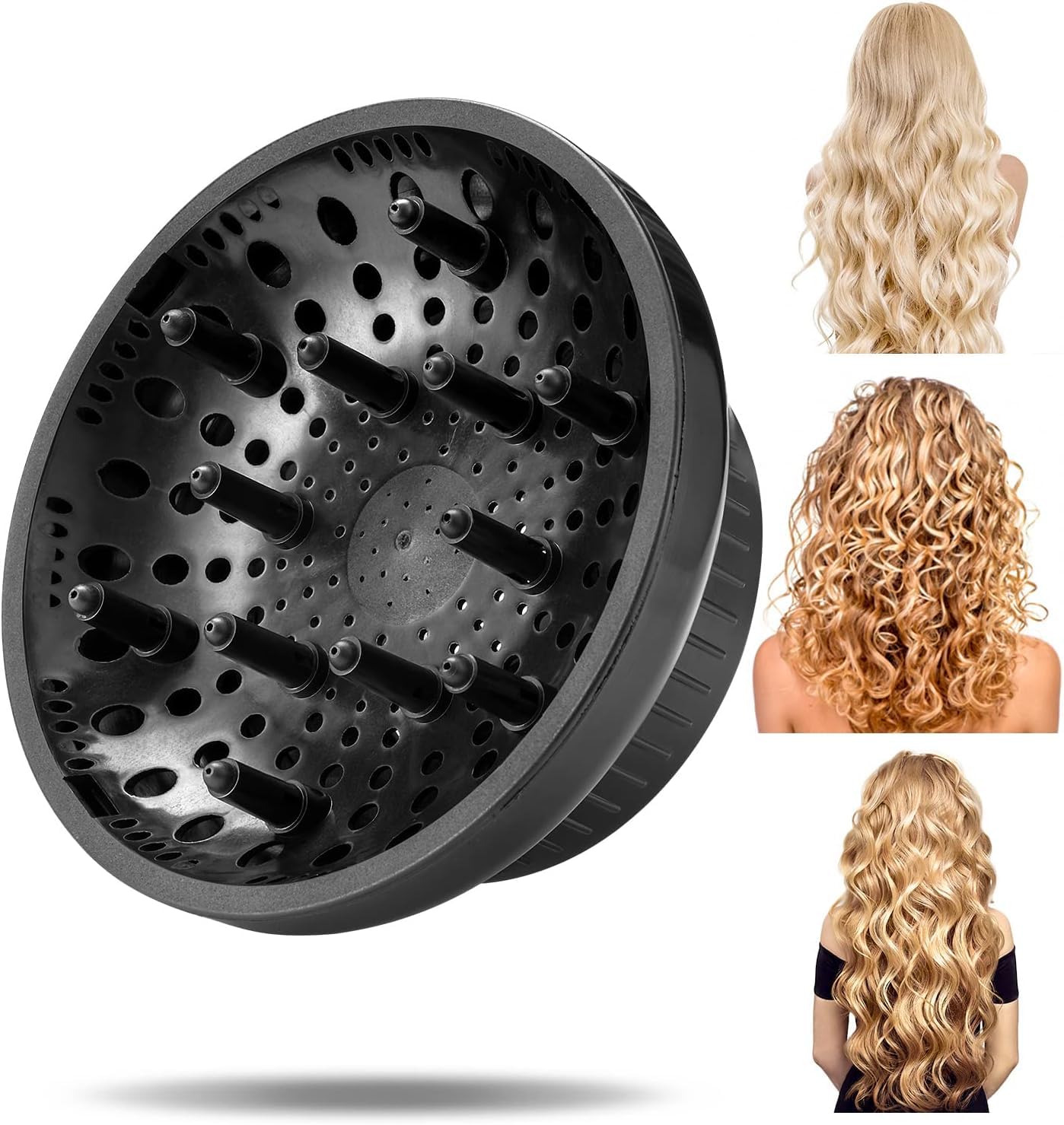 VPGS Hair Diffuser Blow Dryer,Universal Hair Diffuser Attachment For Dryer - Styling Tools For Bathroom, Bedroom, Apartment, Hotel And Barbershop-picture-44