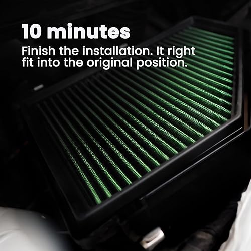 Miniatura 3 de Filtro de aire de motor compatible con BMW 230 325 330 430 Z4 3Series 2019-2024 y GR Supra L4L6, lavable y reutilizable, aumenta la potencia y