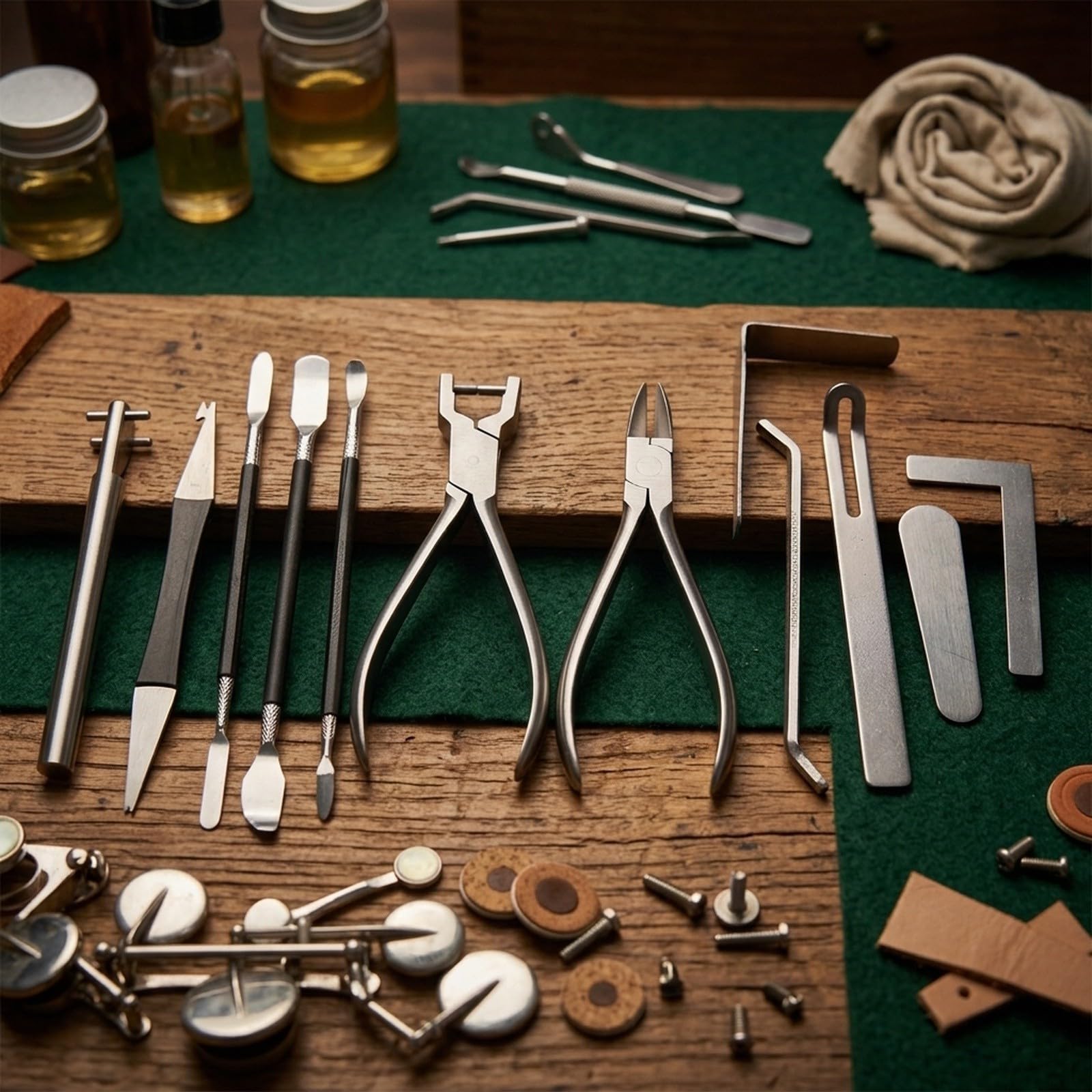 Kit de reparación de instrumentos de 13 piezas, acero inoxidable