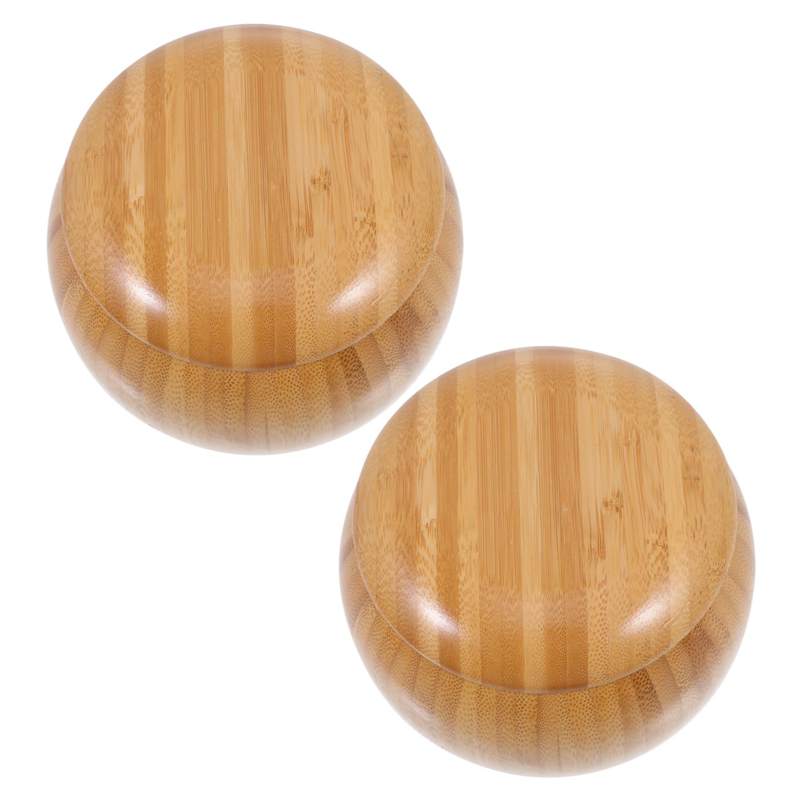 Pots de rangement bambou pour échecs Go compacts et légers
