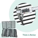 16 7/8" Grill Grates for Charbroil 463436215, 463436214, Master Chef G43257, G43205, G43258, G45118, Kenmore, Cast Iron Grill Grid for Thermos 461442114, Backyard, Expert Grill BG2824B, DG2824BN Parts