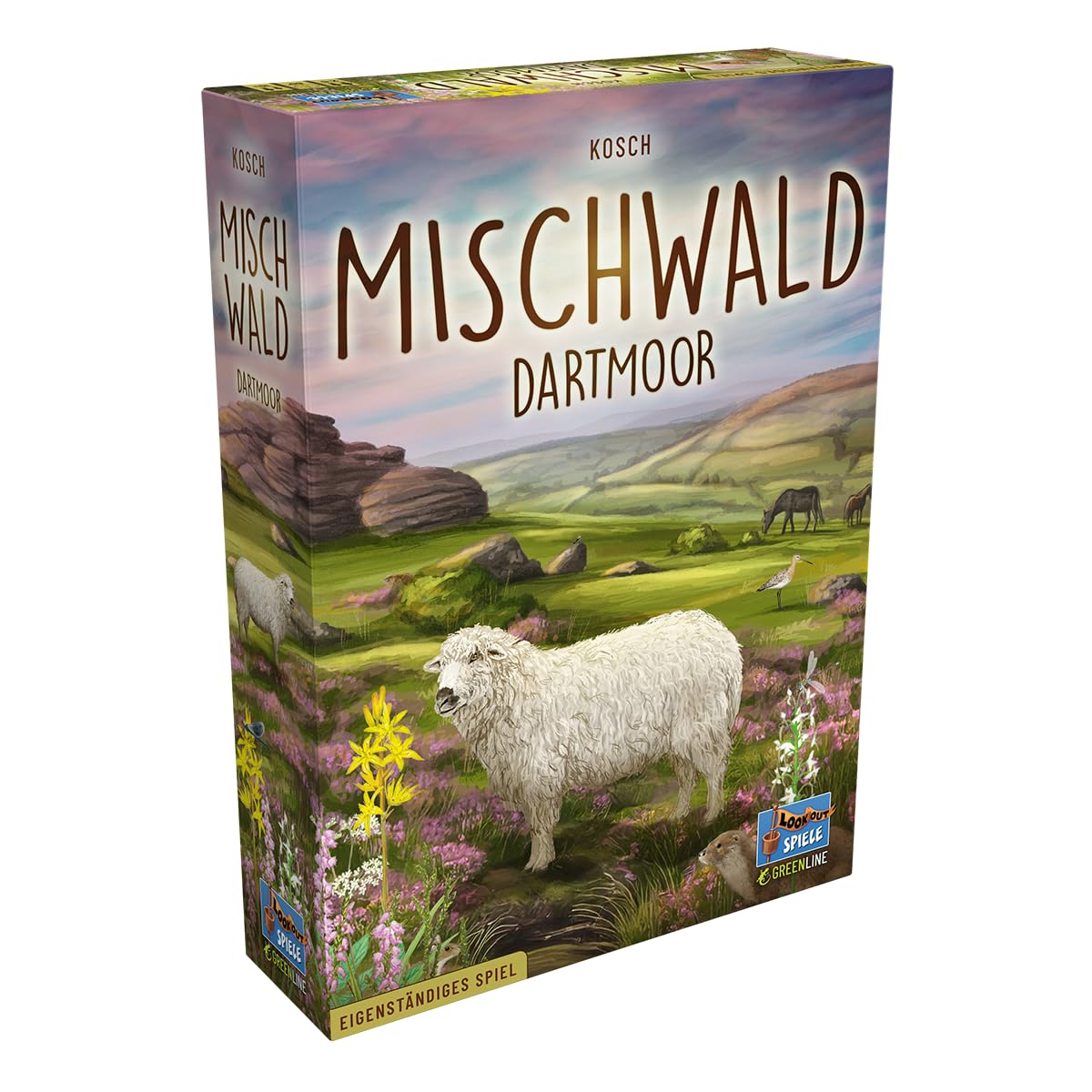 Lookout, Mischwald: Dartmoor, Basic Game, Family Game, Card Game, 2-5 Players, from 10+ Years, 60 Minutes, German