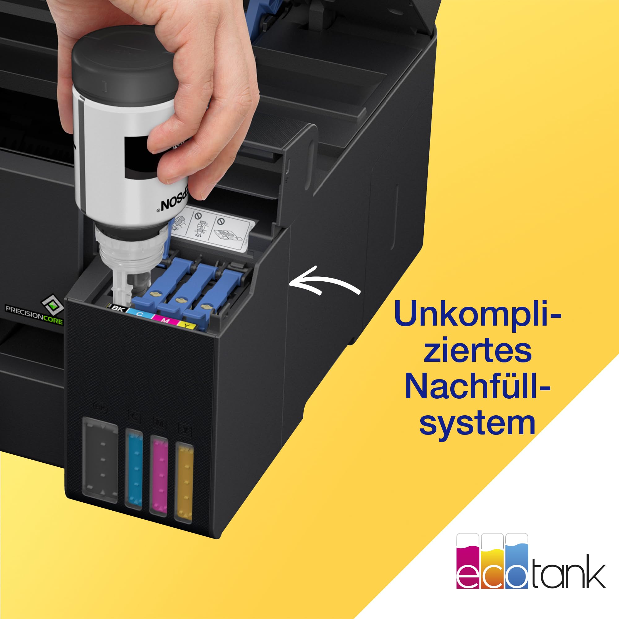 Epson EcoTank ET-15000 Tintentankdrucker | für Zuhause & kleine Büros | WLAN | A3+ | Drucken, Kopieren, Scannen, Faxen | Duplexdruck Druckening | 6.8 cm Touchscreen | 30-Blatt-ADF