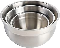 Vista 6 de Babish 3-Piece Stainless Steel Mixing Bowl Set – Nesting Metal Bowls for Baking, Cooking, and Meal Prep – Durable & Dishwasher Safe
