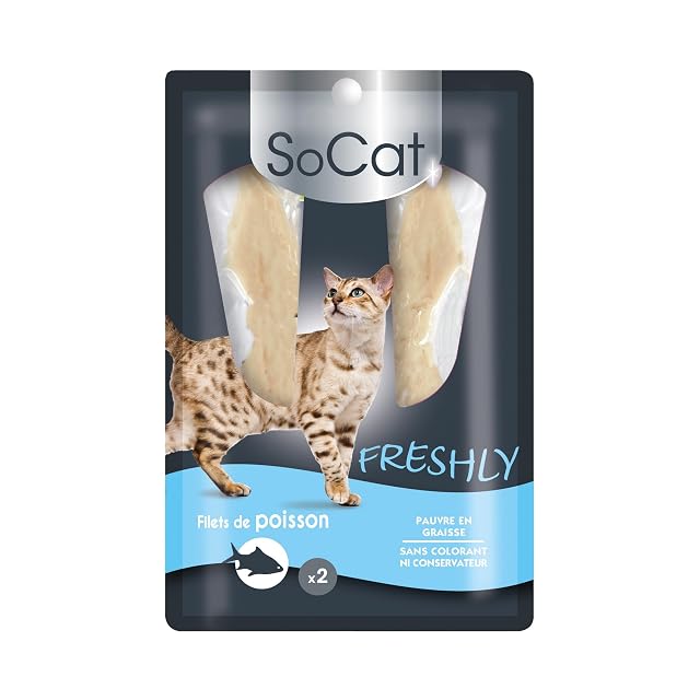 Riga Socat Freshly Gourmet para Gatos - Red de atún (2 Piezas, golosinas para Gatos, 1 Unidad)