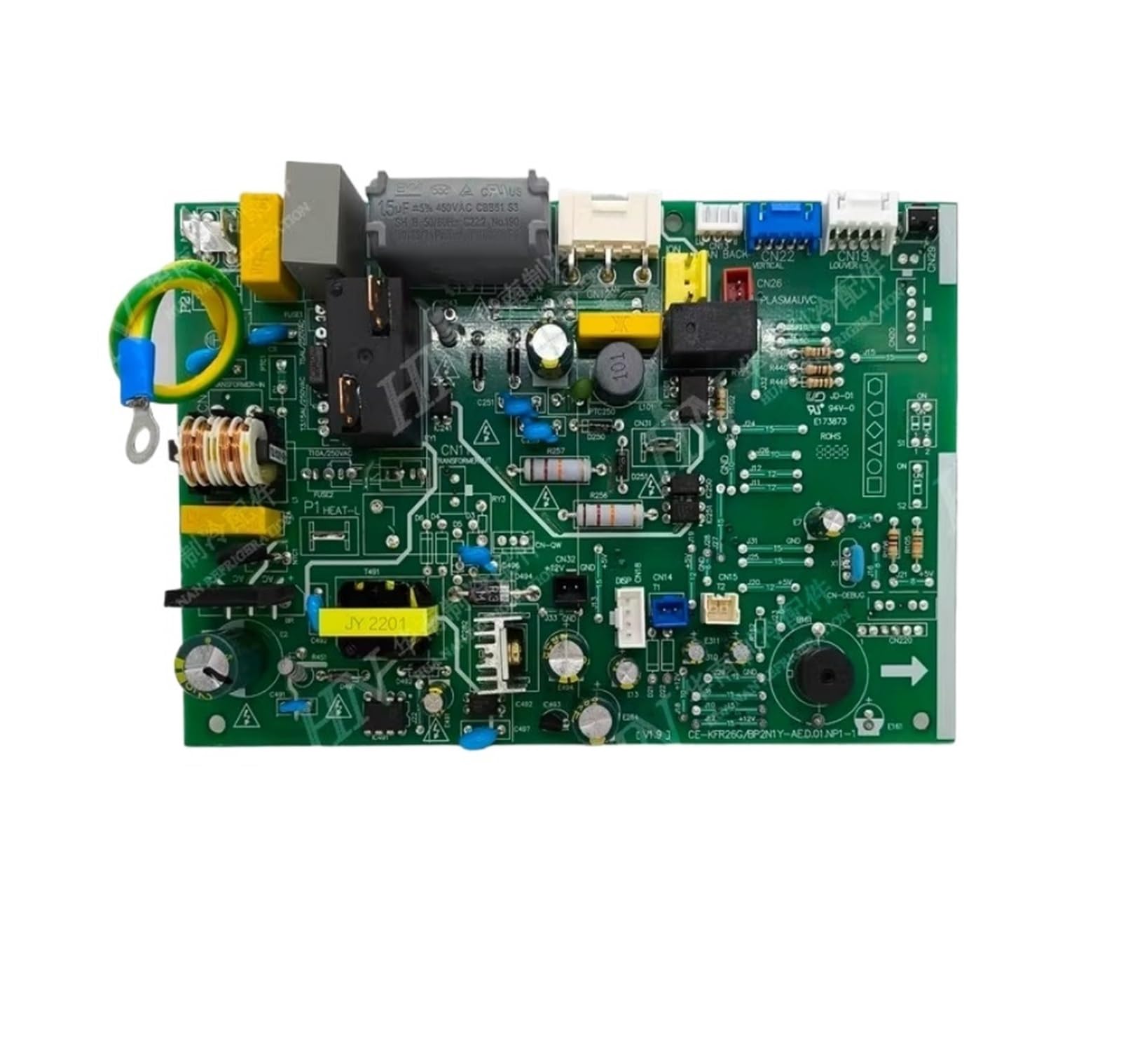 Pmnvbcytq Green Board ，Compatible For Midea，Air Conditioning Motherboard Ce-Kfr26g/Bp2dn1y-Ae 17122000016838 Cu-Kfr35g/Bp2n1y-Afbu Mabu(Green Board)