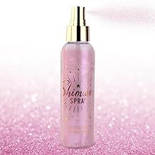 VOLLUCK Glitter Spray, 110 ml, Body and Hair Glitter Spray, Natural Luminous Finish, Easy Application Glitter Hair, Ideal for Parties, Concerts, Costumes, Cosplay (Purple)