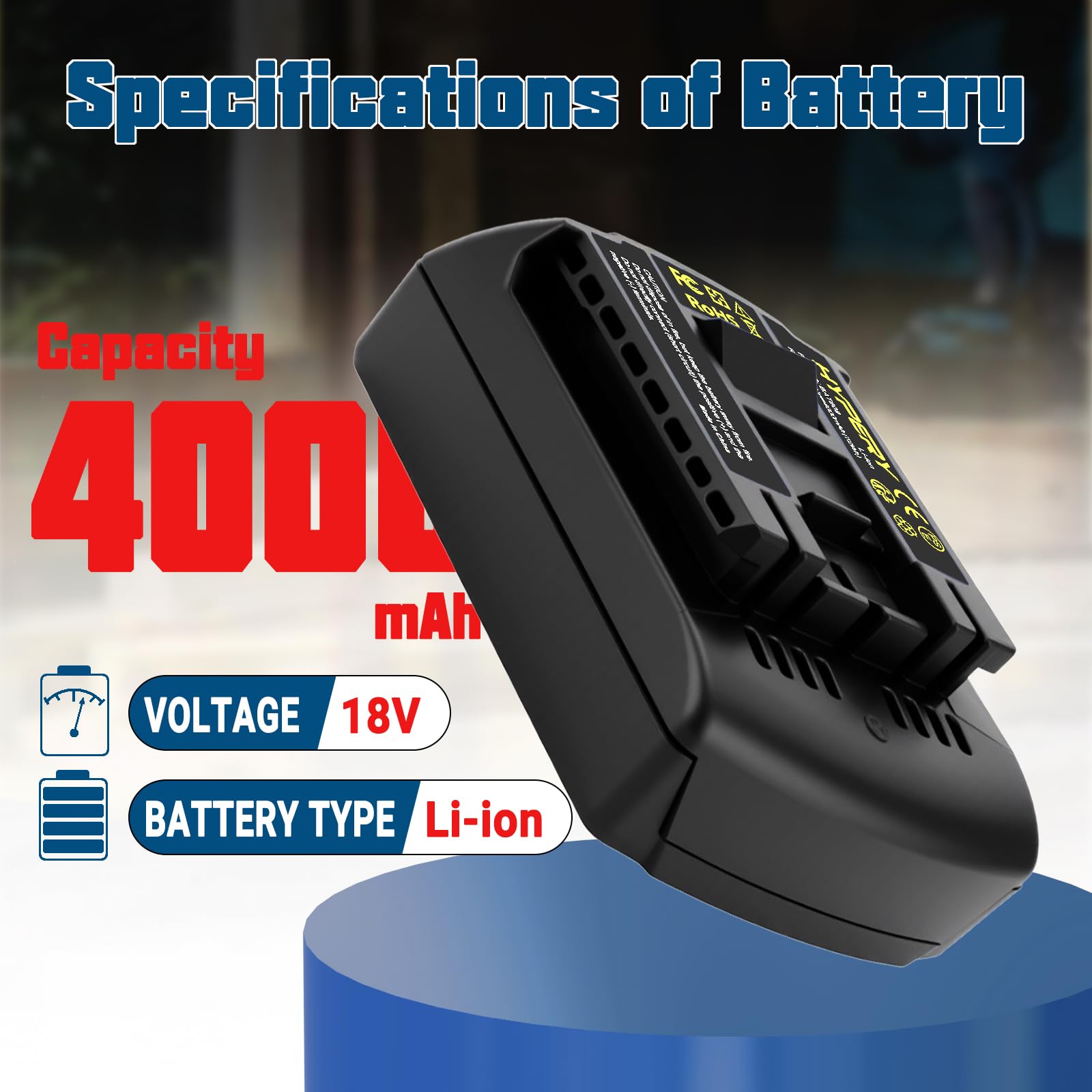 Batería de repuesto de ion de litio de 4000 mAh para batería Bosch 18 V – Compatible con Bosch BAT609 BAT619G BAT619 BAT609G BAT618 BAT618G BAT610G – con mayor seguridad para herramientas eléctricas