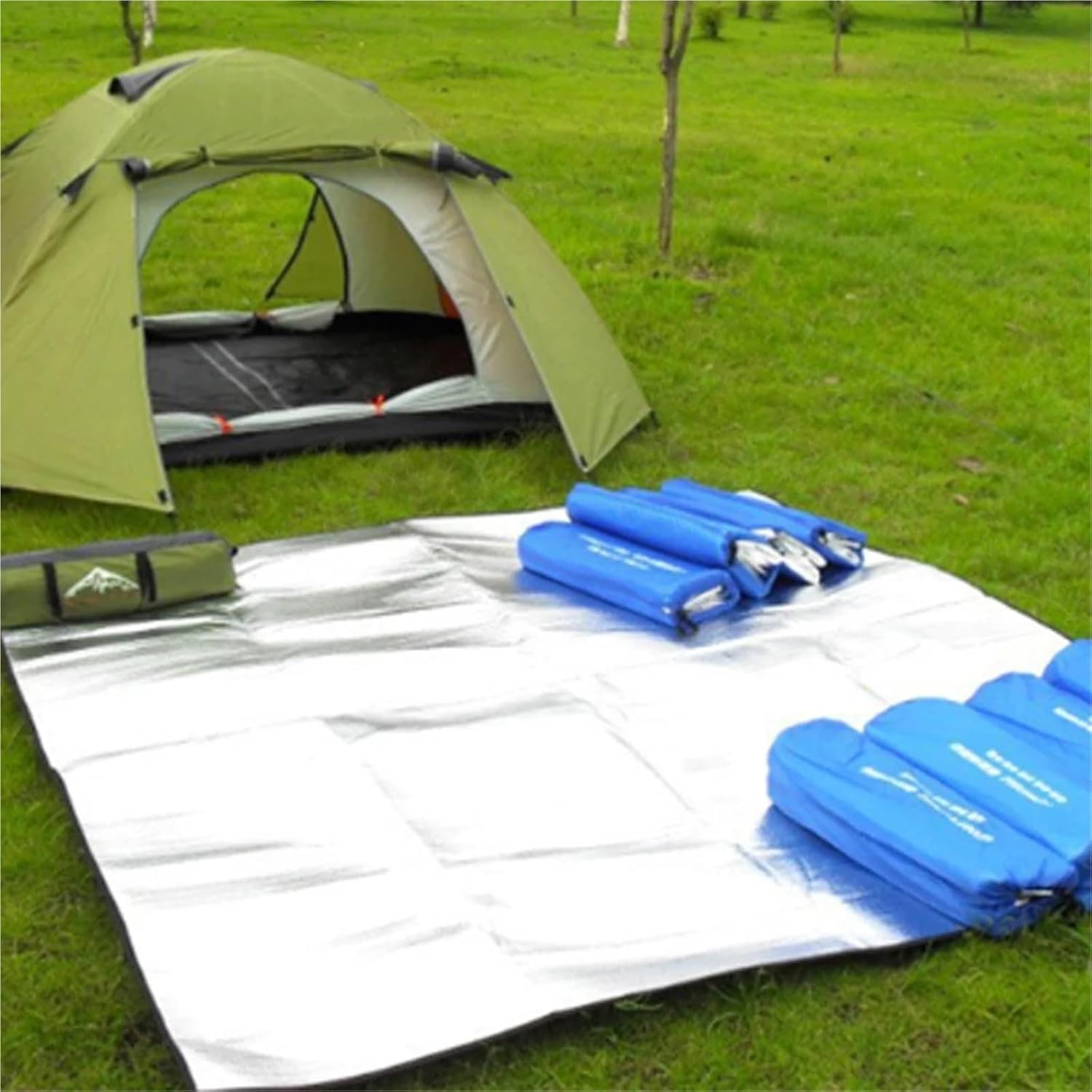 Aluminium Sleeping Mat Ultralight Waterproof Camping Mat Picnic Blanket Beach Mattress Sleeping Pad Aluminum Foil Foam Outdoor