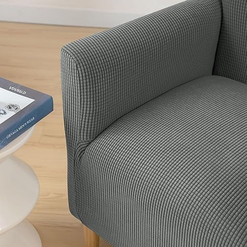 Miniatura 4 de Funda para silla de bañera, funda elástica para sofá de 1 plaza, de elastano, con parte inferior elástica, protector de muebles para sala de estar