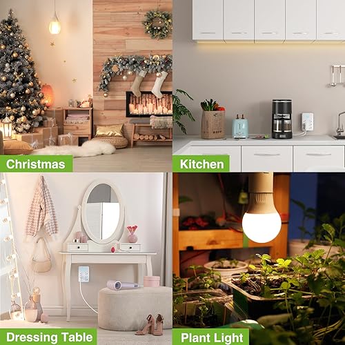 Vista 12 de GHome Smart Extensor de tomacorriente, protector de sobretensiones con 3 regletas inteligentes controladas individualmente y 3 puertos USB