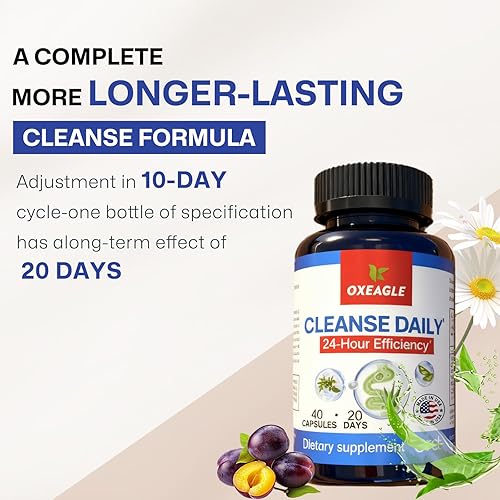 Miniatura 3 de Desintoxicación de limpieza intestinal para mujeres, limpieza de colon y suplementos herbales suaves para hombres, alimentado con hojas de senna,