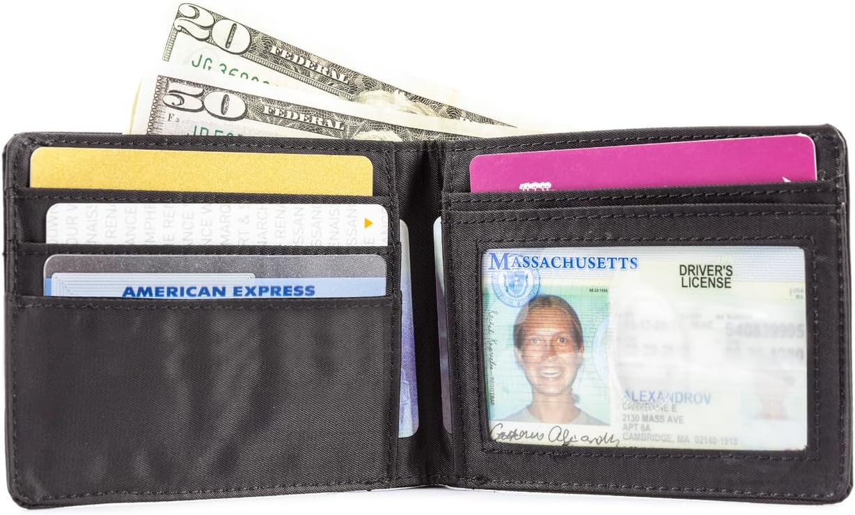 Big Skinny Men's Slimline Leather Bi-Fold Slim Wallet, Holds Up to 25 Cards - Image 4