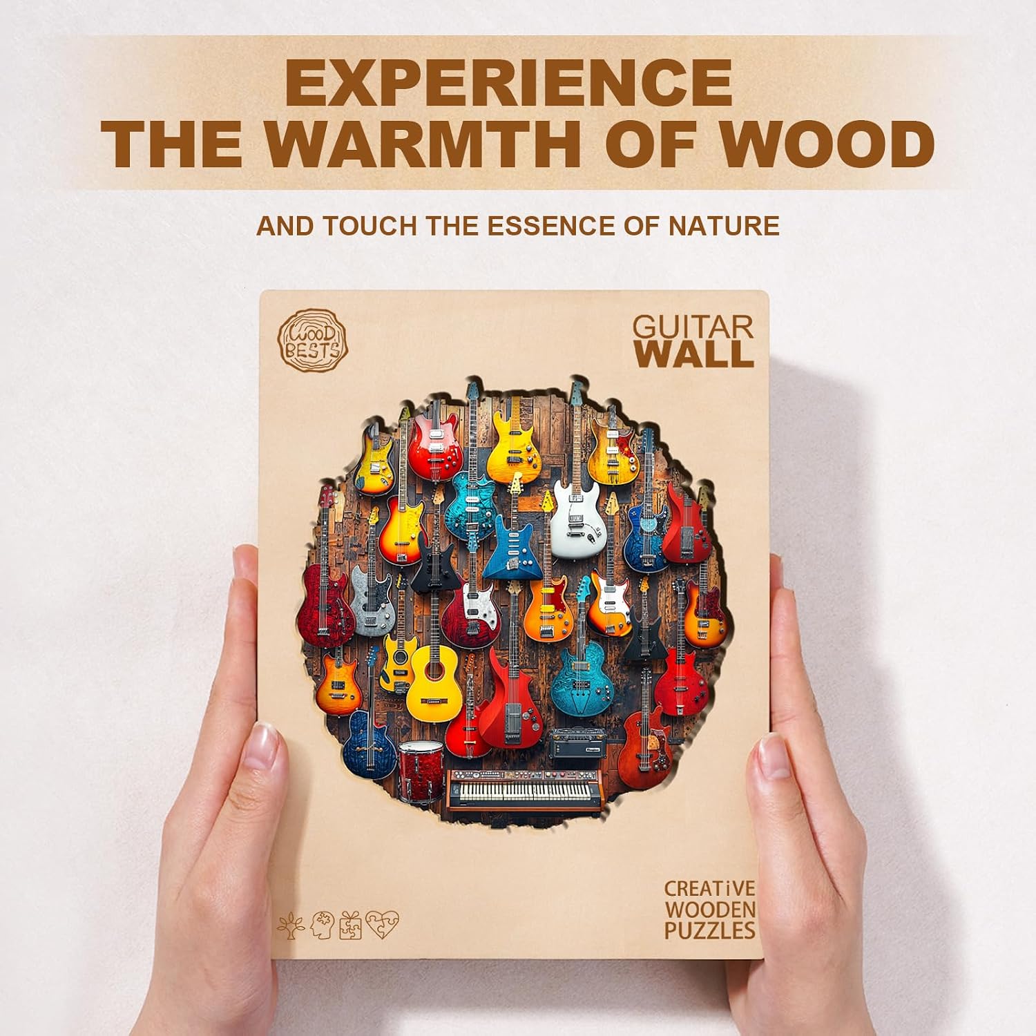 Wooden Puzzle for Adults-Guitar Wall Wood Jigsaw Puzzle-M-205 PCS image 4
