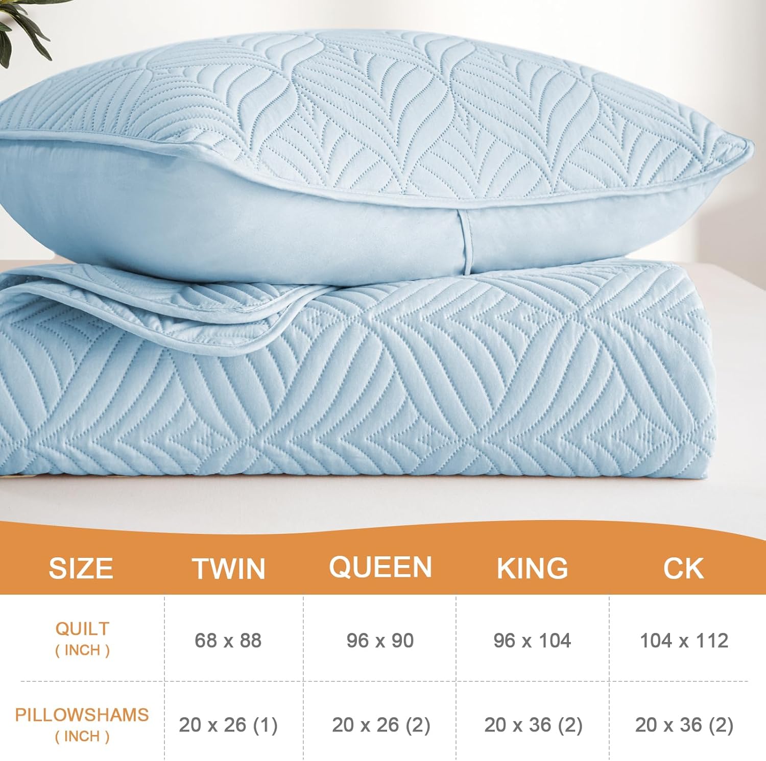 Whale Flotilla Extra Soft Full Queen Quilt Bedding Set, Lightweight Light Blue Bedspreads Quilts Queen Size with Modern Pattern, Reversible 3-Piece Coverlet with 2 Pillow Shames for All Seasons - Image 4
