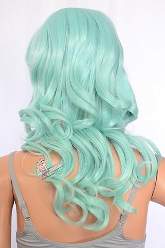 Vista 42 de Epic Cosplay Hestia Dark Plum Cosplay peluca rizada de 22 pulgadas