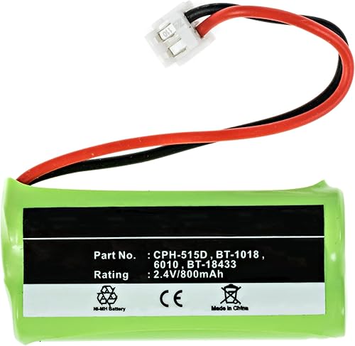 Miniatura 4 de EM-CPH-515D - Ni-MH 1X2AAA/D, 2.4 voltios, 750 mAh, batería de ultra alta capacidad, batería de repuesto para batería recargable de teléfono