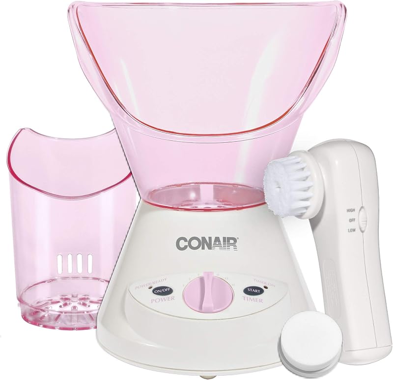 Vaporizador facial humectante True Glow by Conair Gentle Mist con cepillo limpiador