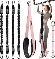 Vista 13 de Pull Up Assistance Bands - 4 Heavy Duty Pull Up Bands with Adjustable Strap and Foot Rest - Stackable Pull Up Assist Band Set for Pull Up Bar