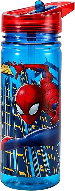 Spiderman 580ml Water Bottle for Kids School Drinks Bottle Made of Durable Tritan Reusable BPA Free